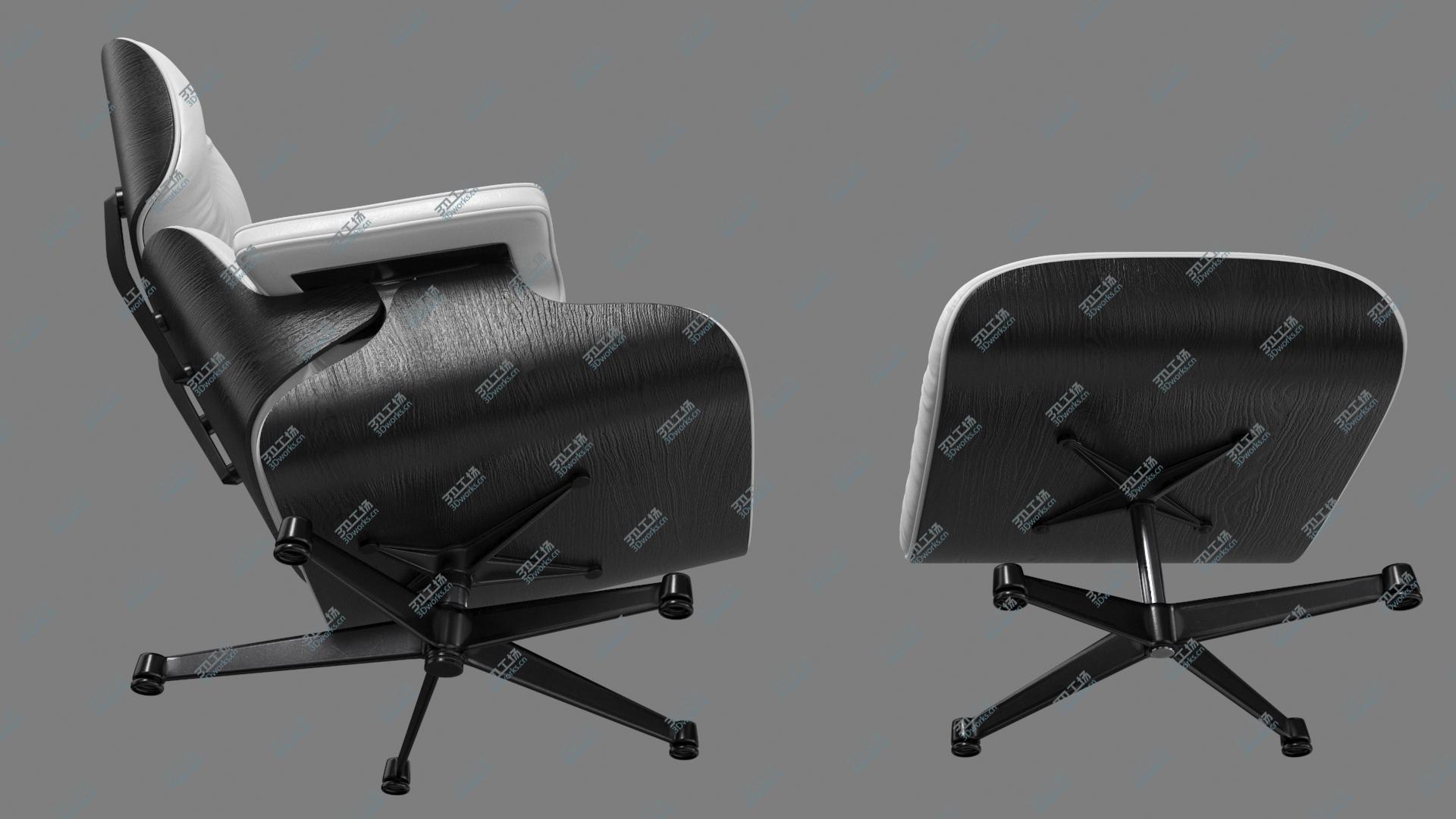 images/goods_img/202105072/Eames Vitra Lounge Chair 1956 BW 3D model/3.jpg
